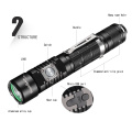 Supfire factory supply high quality aluminum alloy waterproof rechargeable tactical LED torch light long distance flashlight